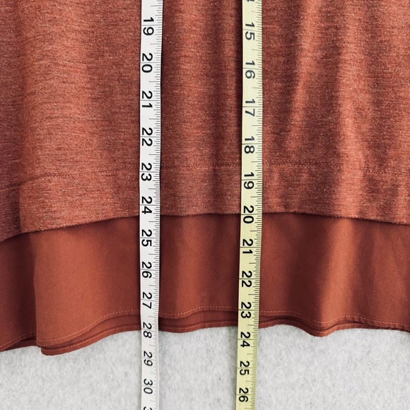 Soft Surroundings Womens Willa Tunic Top Short Sleeve Shirt Large Orange READ - Picture 16 of 16